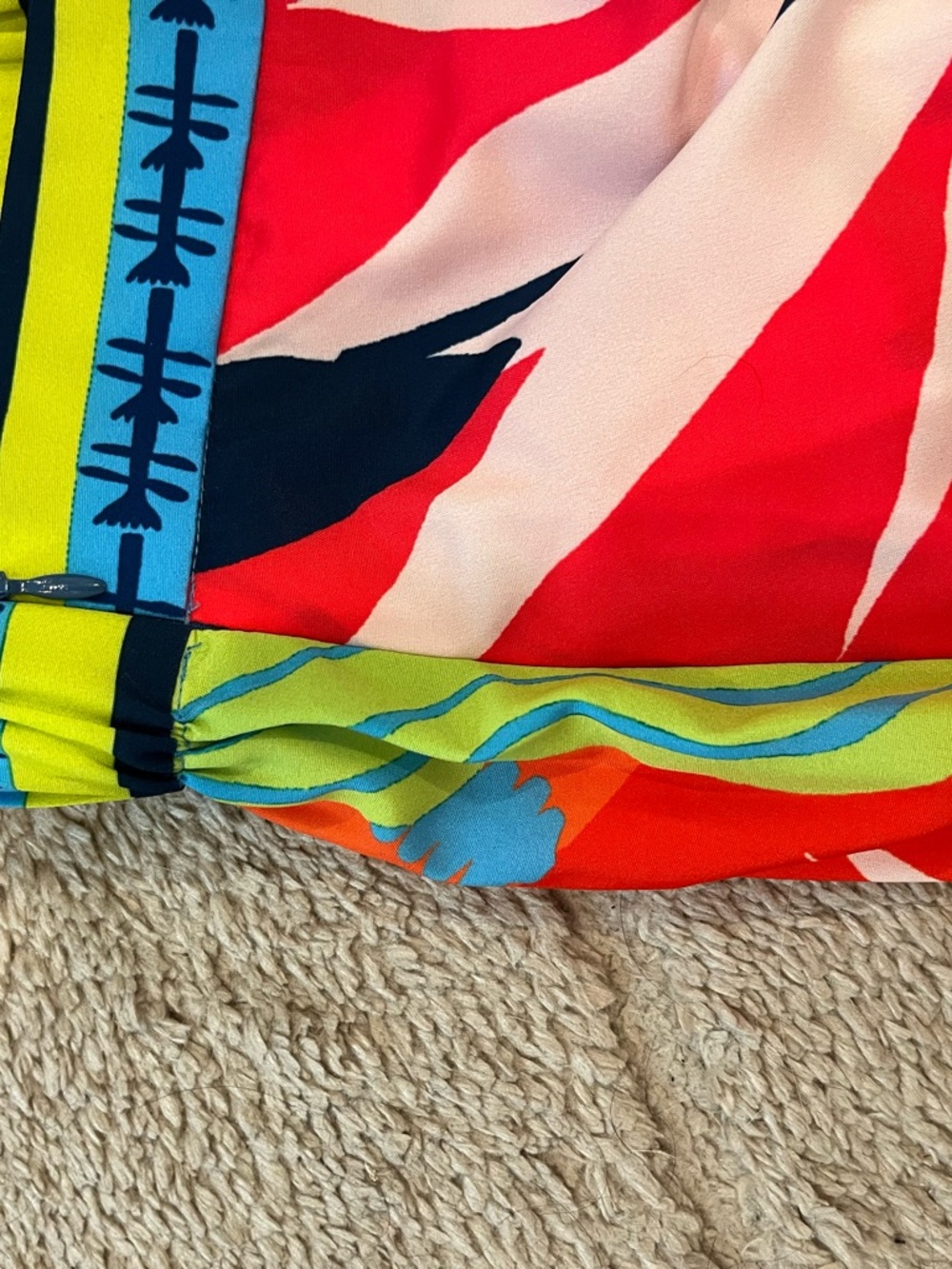 SHEIN Bright Multicolor Tropical Print Mini Skirt - Picture 4 of 6